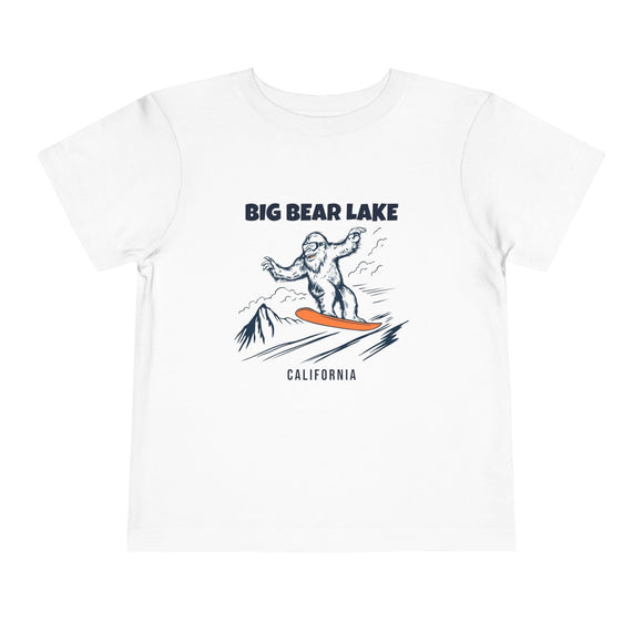 Big Bear Lake, California Yeti Snowboard Toddler Tee