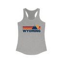 Wyoming Women's Racerback Tank Top - Mountain Lover Sleeveless Shirt, Women's Wyoming Hiking Tank-2