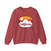 California Sweatshirt - Unisex Retro Ombre California Crewneck Sweatshirt