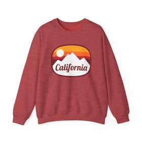California Sweatshirt - Unisex Retro Ombre California Crewneck Sweatshirt