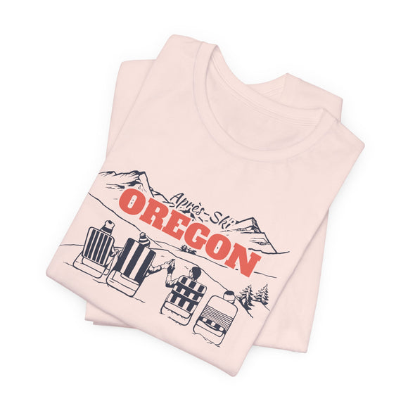 Oregon Après-ski T-Shirt - Vintage Mountain Graphic Tee