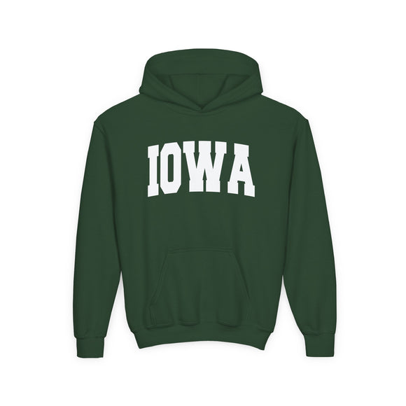 Iowa Youth Hoodie - Kids Iowa Hooded Sweatshirt