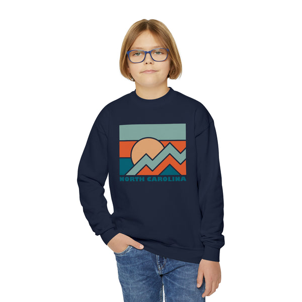North Carolina Youth Sweatshirt - Unisex Kid's North Carolina Crewneck Sweatshirt