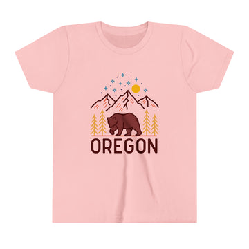 Oregon Youth T-Shirt - Unisex Kids Oregon Shirt - 0