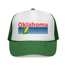 Oklahoma Retro Corn and Farm Trucker Hat-3