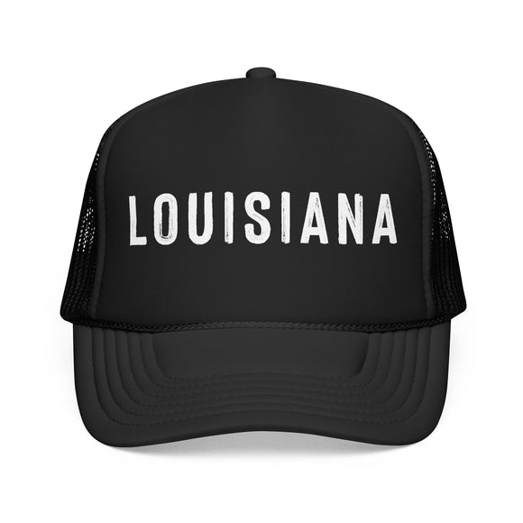 Louisiana Trucker Hat - Louisiana Cap - Block Letter
