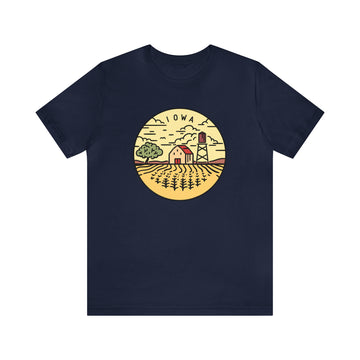 Buy navy Iowa T-Shirt - Unisex Iowa Shirt