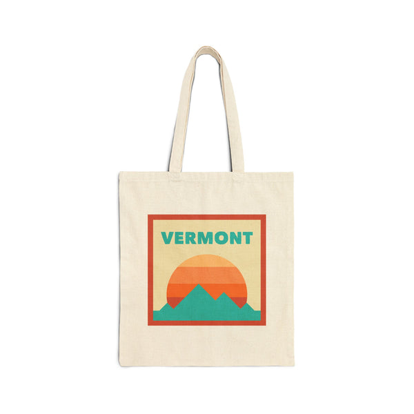 Vermont Tote Bag, Cotton Canvas Tote Bag, Reusable Shopping Bag, Eco-Friendly Tote, Vermont Gift