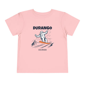 Buy pink Durango, Colorado Yeti Snowboard Toddler Tee