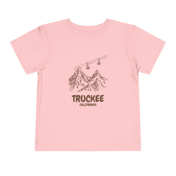 Buy pink Truckee, California Toddler T-Shirt — Vintage Gondola Ski Mountain Tee