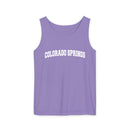 Colorado Springs, Colorado Tank Top Unisex | Comfort Colors - 100% Cotton-4