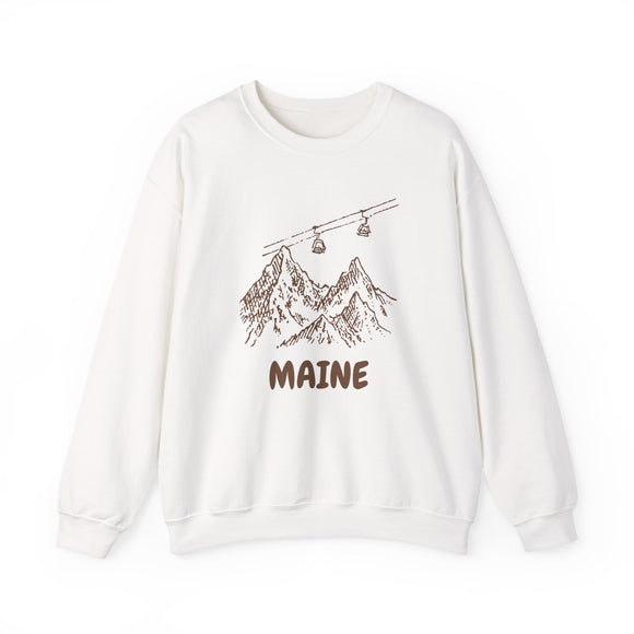 Maine Mountain Gondola Sweatshirt, Travel Graphic