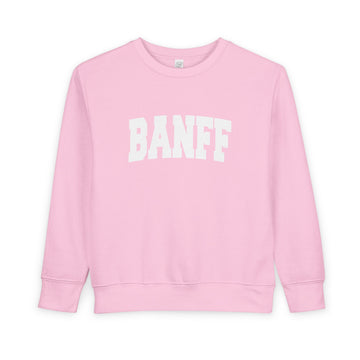 Buy pink Banff, Canada Toddler Sweatshirt - Banff Toddler Crewneck Sweatshirt
