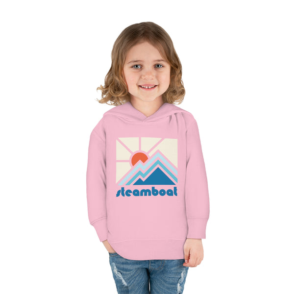 Steamboat, Colorado Toddler Hoodie - Minimal Style Unisex Steamboat Toddler Sweatshirt