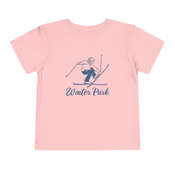 Buy pink Winter Park, Colorado Toddler Graphic Tee Vintage Ski - Kids Winter Park T-Shirt