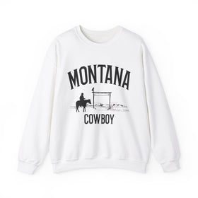 Montana Sweatshirt - Mountain Cowboy Graphic Crewneck