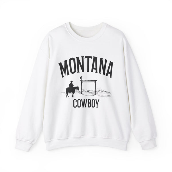 Montana Sweatshirt - Mountain Cowboy Graphic Crewneck