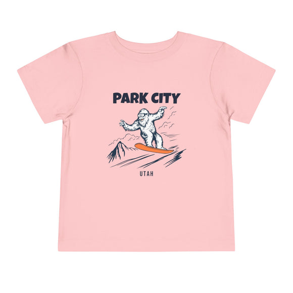 Park City, Utah Yeti Snowboard Toddler Tee
