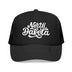 Kids North Dakota Trucker Hat - Youth Snapback Cap on white background