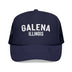 Kids Galena, Illinois Trucker Hat - Youth Snapback Cap on white background
