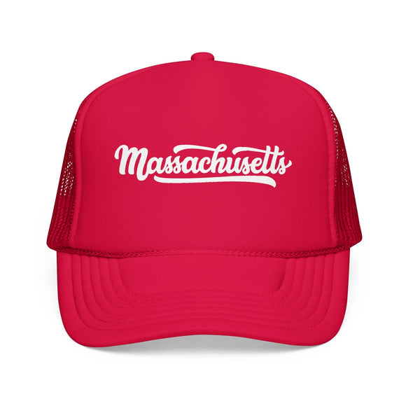 Kids Massachusetts Trucker Hat - Youth Snapback Cap