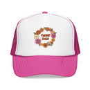 Kids Flower Child Trucker Hat Boho - Youth Snapback Cap