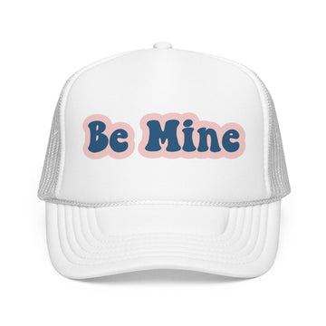 Kids Be Mine Trucker Hat Boho - Youth Snapback Cap on white background