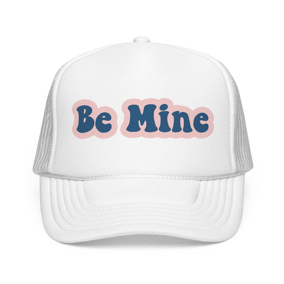 Kids Be Mine Trucker Hat Boho - Youth Snapback Cap on white background