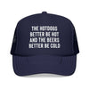 Kids The Hotdogs Better Be Hot BBQ & Tailgate Mesh Foam Hat