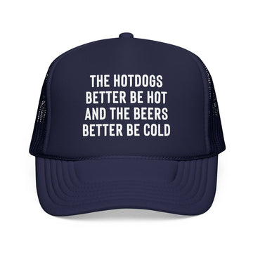 Kids The Hotdogs Better Be Hot BBQ & Tailgate Mesh Foam Hat