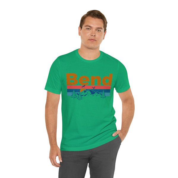Bend, Oregon Shirt - Mountain Sunset Unisex Bend T-Shirt