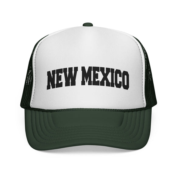 New Mexico Retro Collegiate Style Trucker Hat