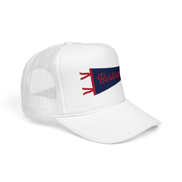 Boston Pennant Trucker Hat — Foam Cap