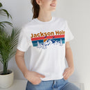 Jackson Hole, Wyoming Shirt - Mountain Sunset Unisex Jackson Hole T-Shirt-71