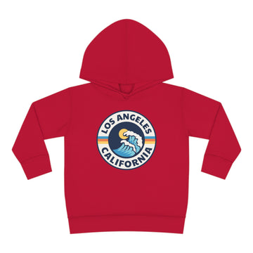 Buy vintage-red Los Angeles, California Toddler Hoodie - Unisex Los Angeles Toddler Sweatshirt