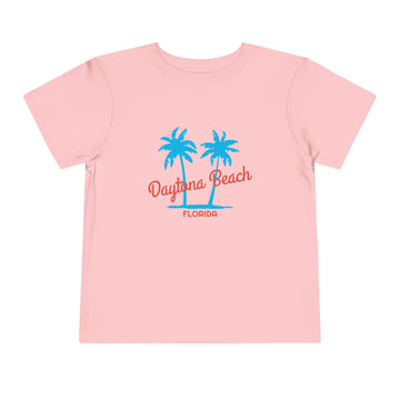 Buy pink Daytona Beach, Florida Toddler T-Shirt - Retro Palm Tree Toddler Daytona Beach Shirt