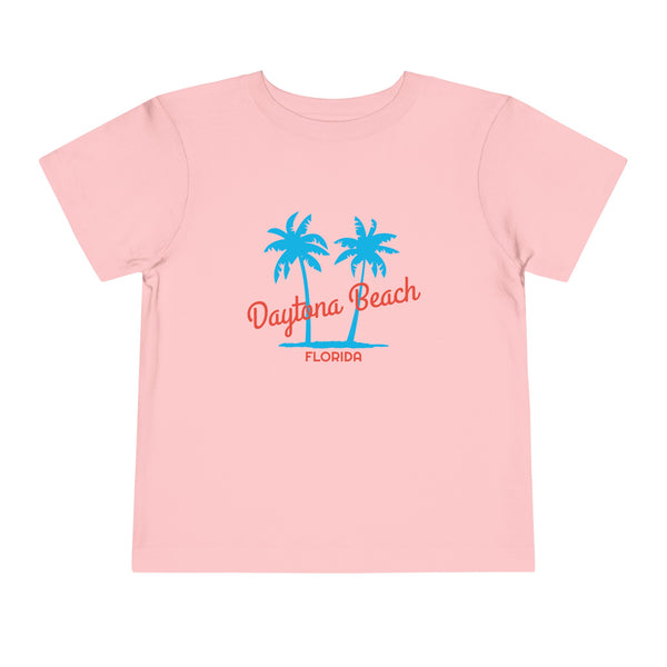 Daytona Beach, Florida Toddler T-Shirt - Retro Palm Tree Toddler Daytona Beach Shirt