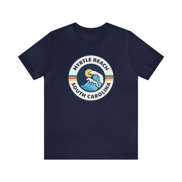 Buy navy Myrtle Beach, South Carolina T-Shirt - Retro Unisex Myrtle Beach Shirt