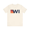 Wisconsin Retro Stripes T-Shirt | Wisconsin State Tee-2