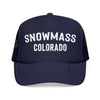 Kids Snowmass, Colorado Trucker Hat - Youth Snapback Cap