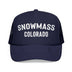 Kids Snowmass, Colorado Trucker Hat - Youth Snapback Cap