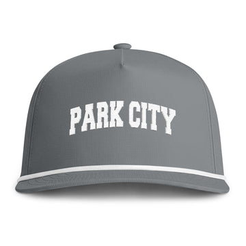 Buy granite Park City, Utah Embroidered Rope Hat - Vintage Sunwashed Rope Cap, Comfort Colors