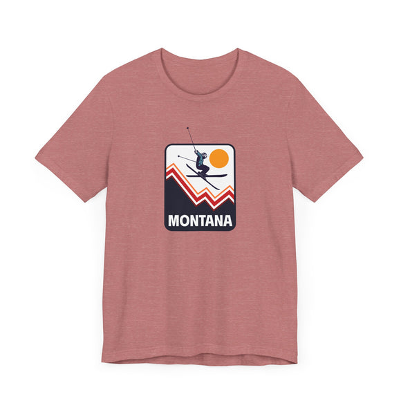 Montana T-Shirt - Snow Ski Jump Unisex Montana Shirt