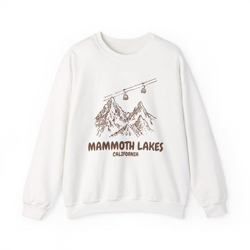 Mammoth Lakes, California Mountain Gondola Sweatshirt, Travel Graphic - 0