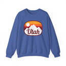 Utah Sweatshirt - Unisex Retro Ombre Utah Crewneck Sweatshirt-7