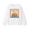 Retro Park City, Utah Sweatshirt, Mountain Sun Design, Unisex Crewneck, Gift for Outdoorsy Friends, Vintage Park City, Utah Jumper