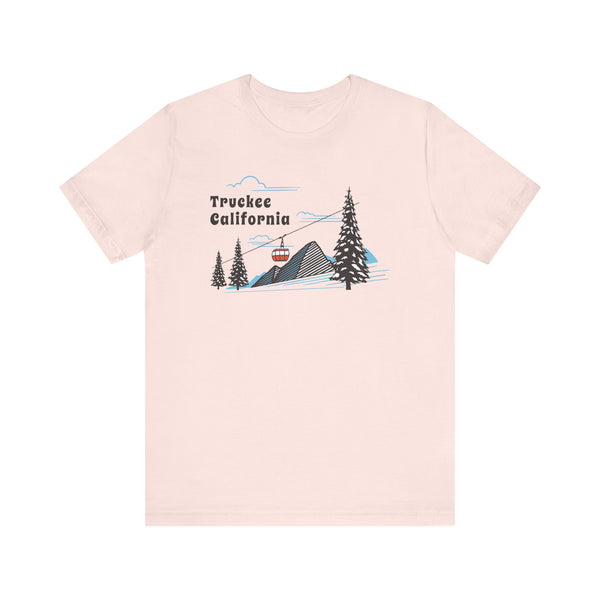Truckee, California T-Shirt - Retro Ski Mountain Gondola Unisex Truckee Shirt