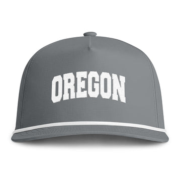 Buy granite Oregon Embroidered Rope Hat - Vintage Sunwashed Rope Cap, Comfort Colors