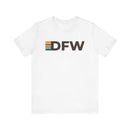 Dallas, Texas tee - DFW t shirt retro stripes-2