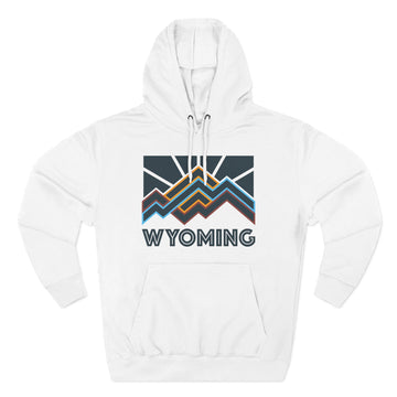 Wyoming Hoodie - Retro Mountain Unisex Sweatshirt - 0